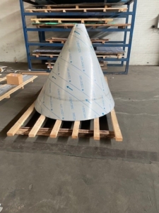 Gewalste RVS conus